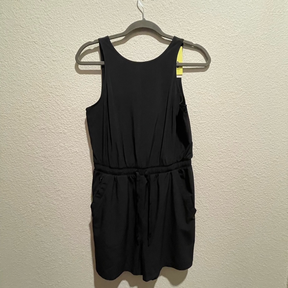All In Motion Black Sleeveless Romper - Classic Pull-On Jumpsuit Small S